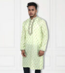 Men’s Premium Quality jamdani fabric Semi Long Panjabi