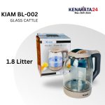 KIAM BL-002 Glass Electric Kettle 1.8 Liter | Fast Boil & Auto Cut-Off