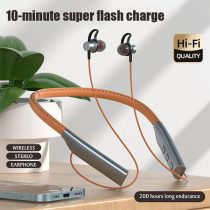 Recrsi Wireless Neckband Bluetooth Earphone RE-NY030 | 35 Hours Battery | Type-C | Memory Card Support